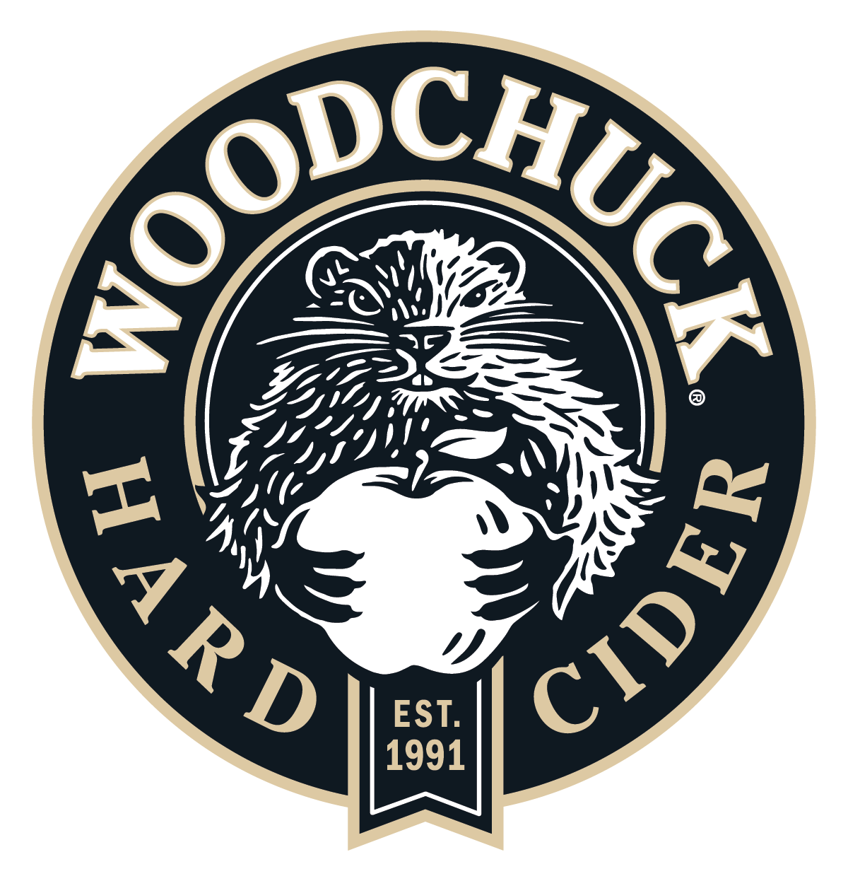 Woodchuck pint glass